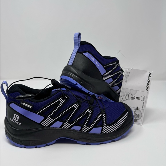 SALOMON XA PRO V8 CS WATERPROOF TRAIL RUNNING SHOES KIDS' SIZE 5 ••BRAND NEW •• - Picture 6 of 7